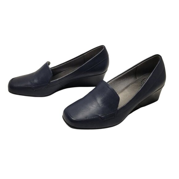 LIFE STRIDE Woman's NAVY BLUE Loafer Shoes Pump Slip On SIMPLY COMFORT size 8 - Picture 3 of 6
